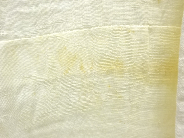 アンティーク 本麻すかし織桔梗模様長襦袢